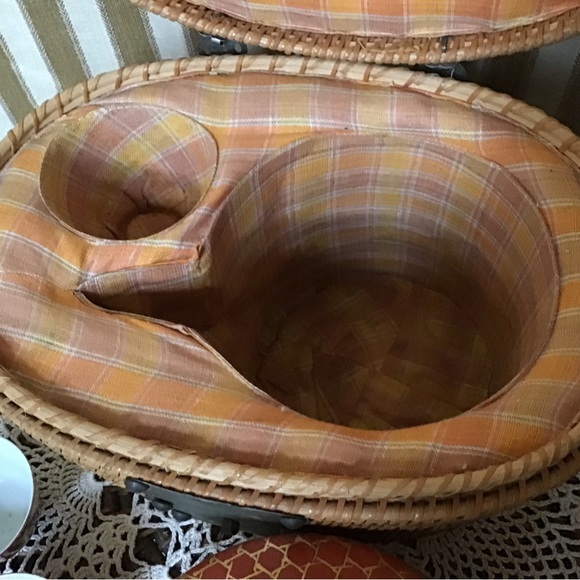 Antique Hong Kong Picnic Tea Set w Basket - Picture 3 of 6